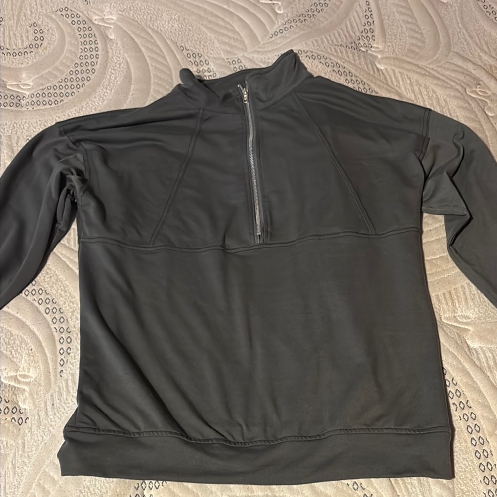 Men's Black Half-Zip Sweater